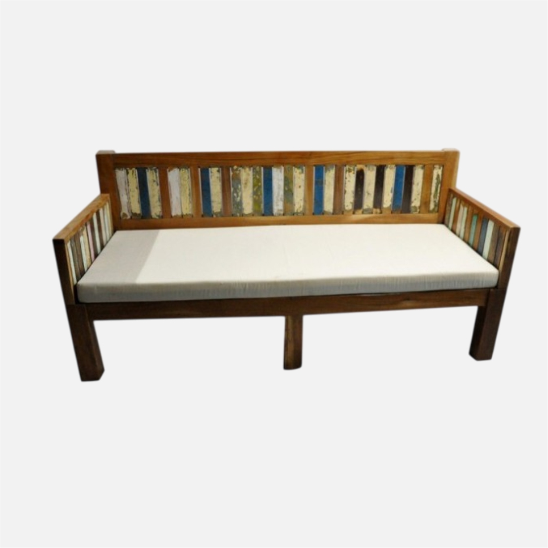 Second image of Reclaimed Wood Bedside Table with Drawer