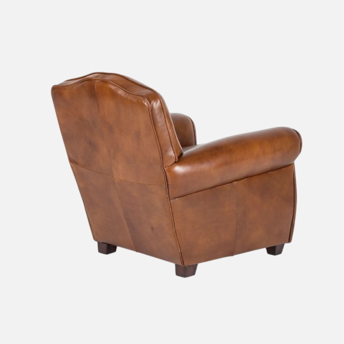 Second image of Rustic Teak Wood Accent Armchair with Woven Rattan Backrest