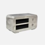 Second image of Aviator Aluminum TV Unit with Drawers