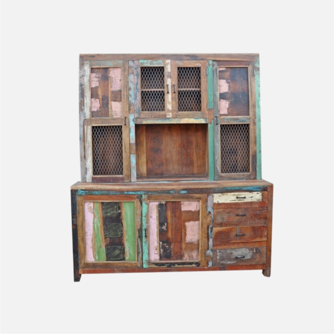 Handcrafted Reclaimed Wood TV Console