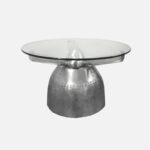 Aviator Round Glass Coffee Table